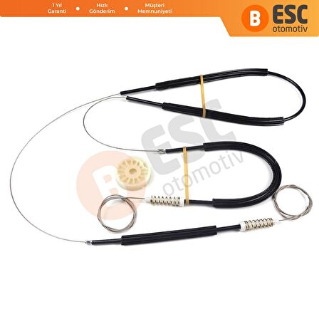 Audi Q7 2007-2014 İçin Arka Sol Kapı Cam Mekanizması Tamir Seti