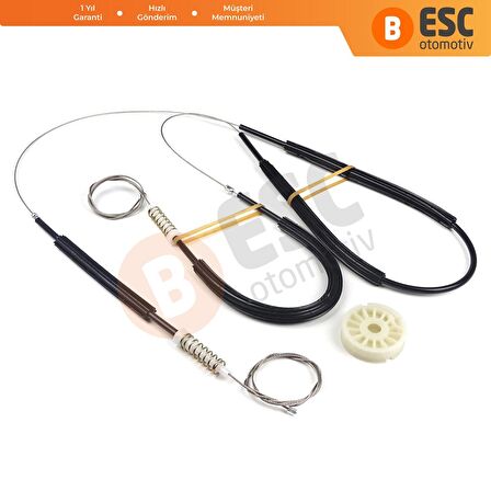 Audi Q7 2007-2014 İçin Arka Sol Kapı Cam Mekanizması Tamir Seti