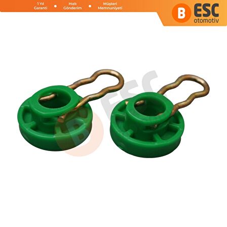 Saab Volvo için 2 Set Cam Kriko Mekanizma Tamir Kılavuzu 4493433