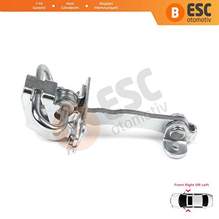 Fiat Doblo 2005-2010 Alfa Romeo 156 1997-2006 İçin Ön Sağ veya Sol Kapı Gergi Yayı 51799708 