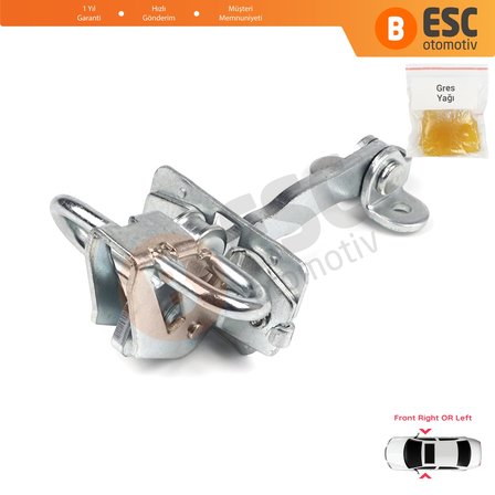 Fiat Doblo 2005-2010 Alfa Romeo 156 1997-2006 İçin Ön Sağ veya Sol Kapı Gergi Yayı 51799708 