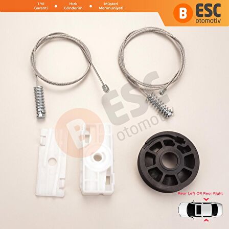 Jaguar XK8/XKR CC İçin Arka Cam Kriko Tamir Takımı