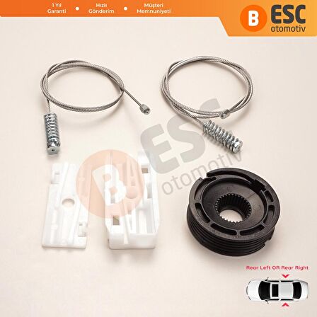 Jaguar XK8/XKR CC İçin Arka Cam Kriko Tamir Takımı