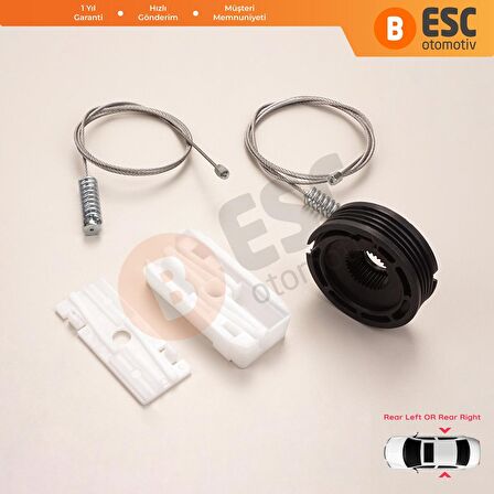 Jaguar XK8/XKR CC İçin Arka Cam Kriko Tamir Takımı