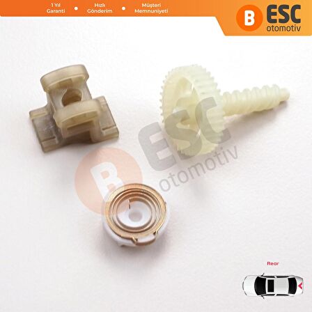 VW Seat Skoda İçin Arka Bagaj Kilit Dişli Yay Tamir Seti 1T0827505