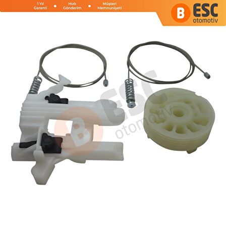 Fiat 500 2007-On için Ön Sağ Cam Kriko Tamir Seti 68070266AD