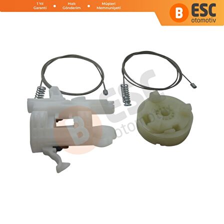 Fiat 500 2007-On için Ön Sağ Cam Kriko Tamir Seti 68070266AD