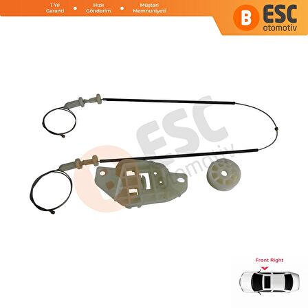 Hyundai H 1 Starex 2 için Ön Sağ Cam Kriko Tamir Seti 82404 4H010