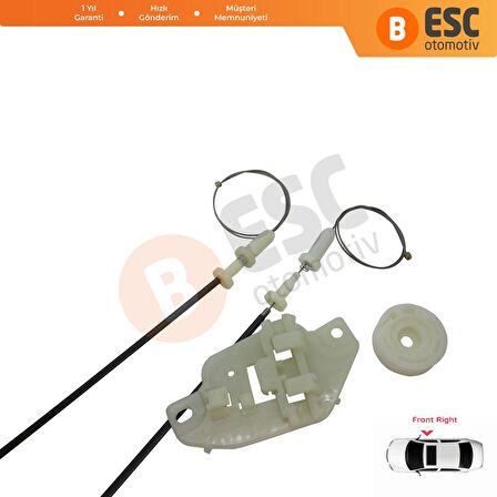 Hyundai H 1 Starex 2 için Ön Sağ Cam Kriko Tamir Seti 82404 4H010