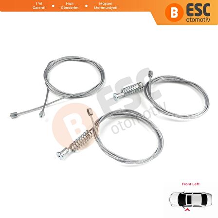 Kia Ceed 2012-2017 İçin Ön Sol Cam Kriko Tamir Seti 82450A2710