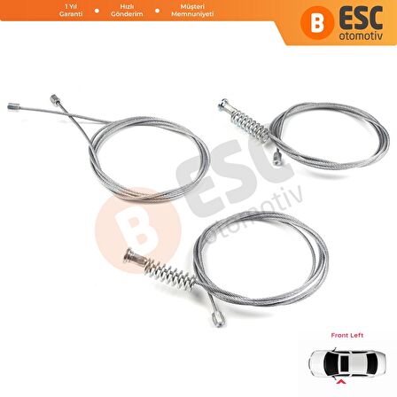 Kia Ceed 2012-2017 İçin Ön Sol Cam Kriko Tamir Seti 82450A2710