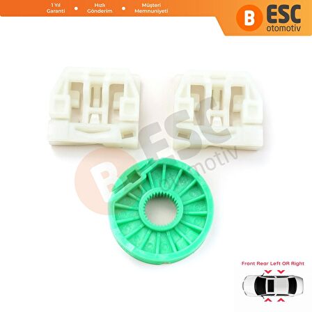 Maserati Quattroporte 2004 11 için Cam Kriko Tamir Seti 84934400