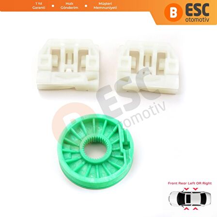 Maserati Quattroporte 2004 11 için Cam Kriko Tamir Seti 84934400