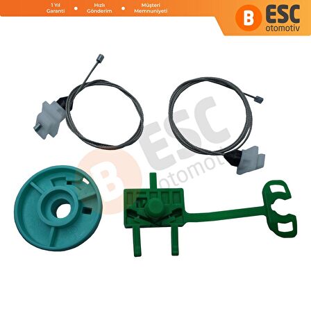 Fiat Punto MK2 188 İçin Ön Sol Cam Kriko Tamir Seti 0046536312