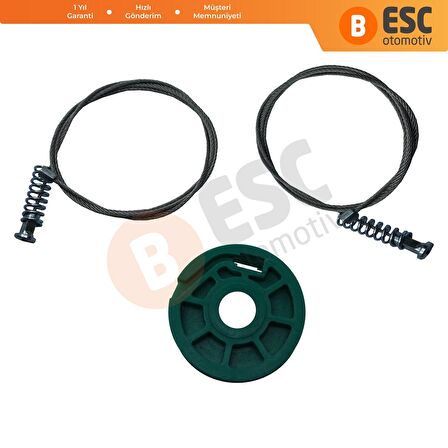 Audi A6 C5 4B 1997-2005 Allroad 4BH 4/5 Kapı 4B0839461 İçin Arka Sol Cam Kriko Tamir Seti