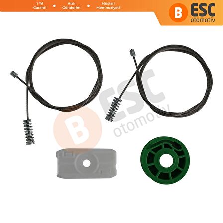 Audi 80 B4 Cc 3 kapı Için Arka Kelebek Cam Kriko Tamir Seti 8g0839729a, 8g0839730a