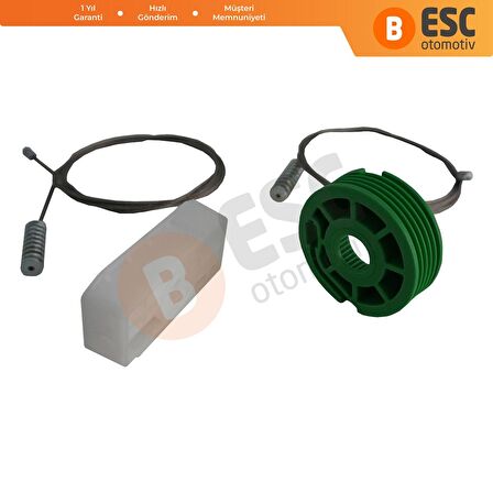 Audi 80 B4 Cc 3 kapı Için Arka Kelebek Cam Kriko Tamir Seti 8g0839729a, 8g0839730a