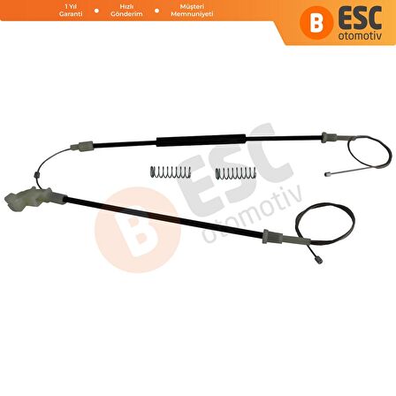 Volvo S40 Mk1 Için Arka Sol Cam Kriko Tamir Seti 30623452