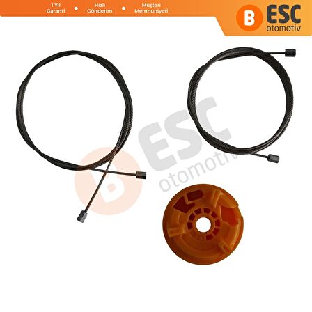 Peugeot 207 5 kapı Için Ön Sağ Cam Kriko Seti 9222w9