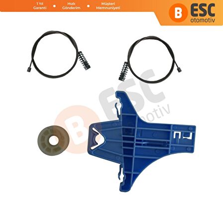 VW Jetta MK6 A6 5C6 için Arka Sol Cam Kriko Tamir Seti 5C6839461, 1K983975