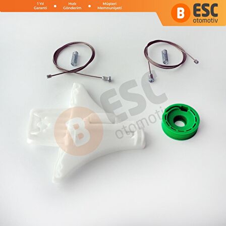 Opel Vectra C Signum için Arka Sol Cam Kriko Seti 24451524