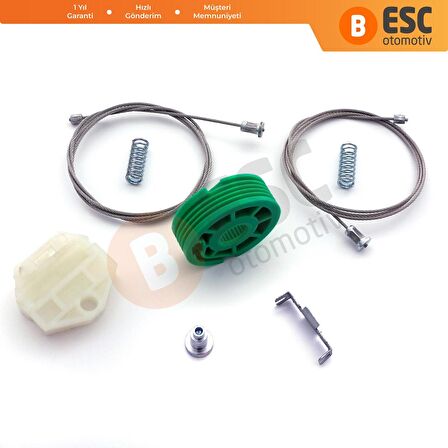 Mercedes W124 E200 için Arka Cam Kriko Seti 1247300346, 1247300446