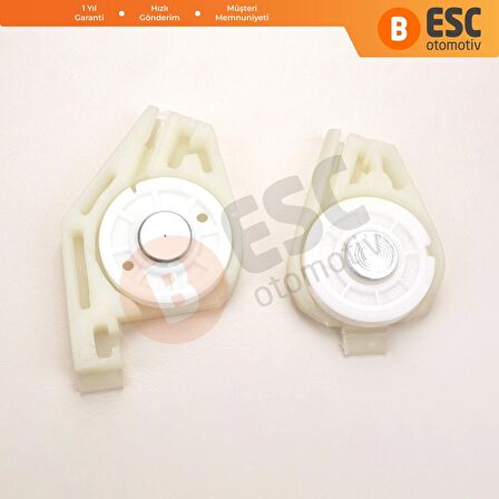 Fiat Doblo 1 119 223 için Ön Sağ Cam Kriko Köşe Makara KlipsSeti 51718403