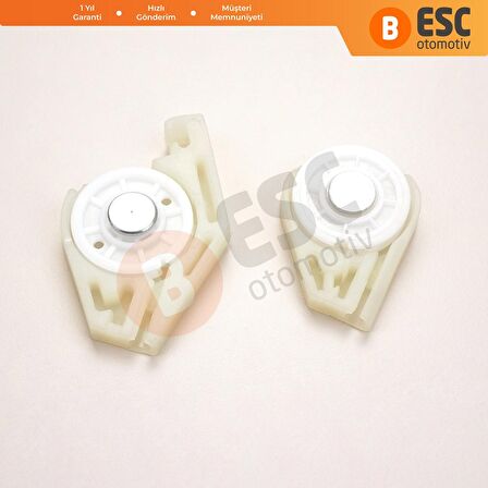 Fiat Doblo 1 119 223 için Ön Sağ Cam Kriko Köşe Makara KlipsSeti 51718403