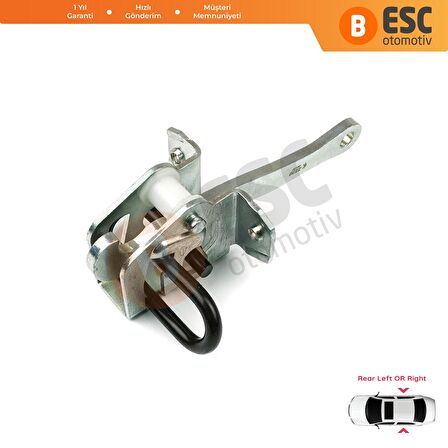 BMW 3 Serisi E36 1990-1999 için Arka Sağ veya Sol Kapı Gergisi 51228165009