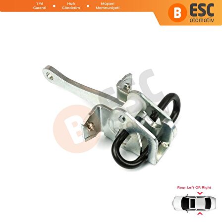 BMW 3 Serisi E36 1990-1999 için Arka Sağ veya Sol Kapı Gergisi 51228165009