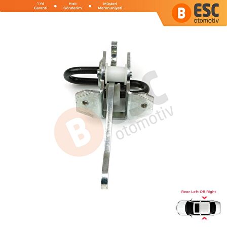 BMW 3 Serisi E36 1990-1999 için Arka Sağ veya Sol Kapı Gergisi 51228165009