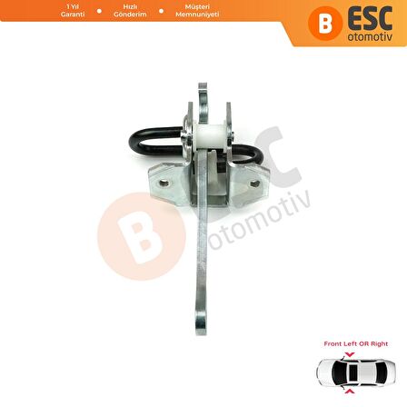 BMW 5 Serisi E34 7 Serisi E32 için Ön Sağ veya Sol Kapı Gergisi 51218155698