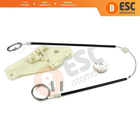 Toyota Corolla Compact E10 HB için Ön Sol Cam Kriko Seti