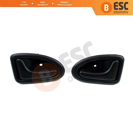 Renault Megane MK1 İçin Ön veya Arka Sağ Sol İç Kapı Kolu Siyah 8200028994 8200028995