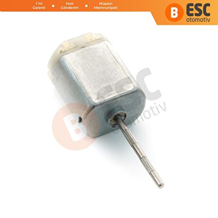 Araç Kapı Depo Kilit Dikiz Ayna Tamir İçin FC280 12V DC 24.6 mm Yivli Şaft Motor