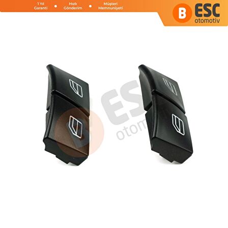 EDP109 1 Mercedes C W204 E W212 A207 C207 İçin Sürücü Ana Cam Kumanda Düğme Kapağı Seti 2049055402