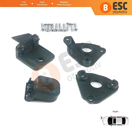 VW Caddy MK3 2K 2C Touran MK1 1T3 2010-2015 2K5998226 İçin Sağ Ön Far Ayak Tamir Seti 