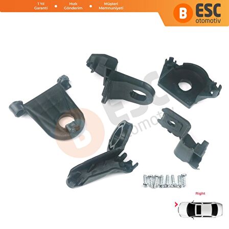 Seat Leon MK3 5F 2012-2020 5F0998226 İçin Sağ Ön Far Ayak Tamir Seti 