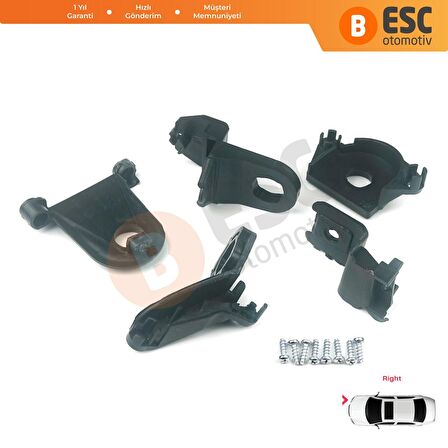 Seat Leon MK3 5F 2012-2020 5F0998226 İçin Sağ Ön Far Ayak Tamir Seti 