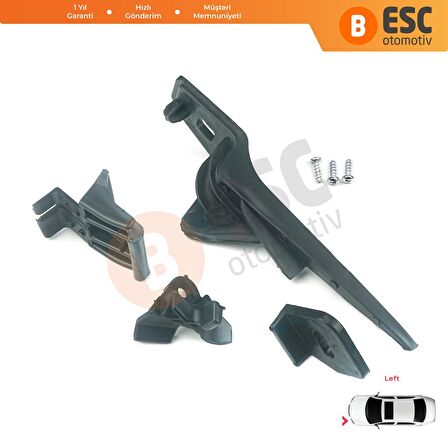 Ford Fiesta B299 B409 B479 2013-2019 D2BZ13008L İçin Sol Ön Far Ayak Tamir Seti 