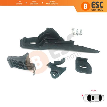 Ford Fiesta B299 B409 B479 2013-2019 D2BZ13008L İçin Sağ Ön Far Ayak Tamir Seti 