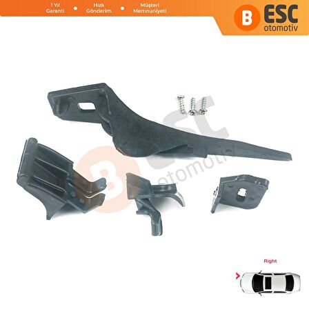 Ford Fiesta B299 B409 B479 2013-2019 D2BZ13008L İçin Sağ Ön Far Ayak Tamir Seti 