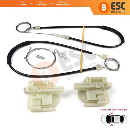 BMW X6 E71 2008-2014 İçin Ön Kapı Cam Kriko Tamir Seti 7267663 7267664