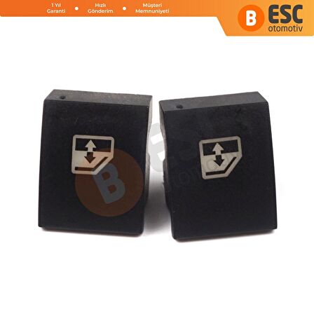 EDP105 1 Opel Astra H Zafira B Tigra B İçin 2 Adet Ön veya Arka Cam Açma Düğme Kapağı 13228699