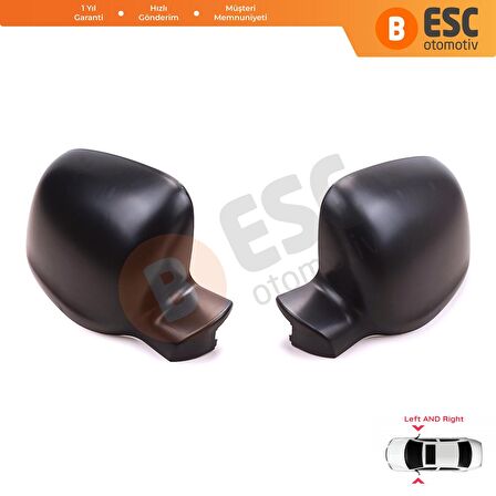 Renault Kangoo Citan W415 W420 Townstar NV250 için Sağ Sol Yan Ayna Kapağı 963736915R 963747198R 