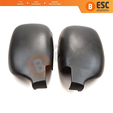 Renault Kangoo Nissan Kubistar 1997-2008 Peugeot 405 için Sağ Sol Yan Dış Ayna Kapağı 8200245171