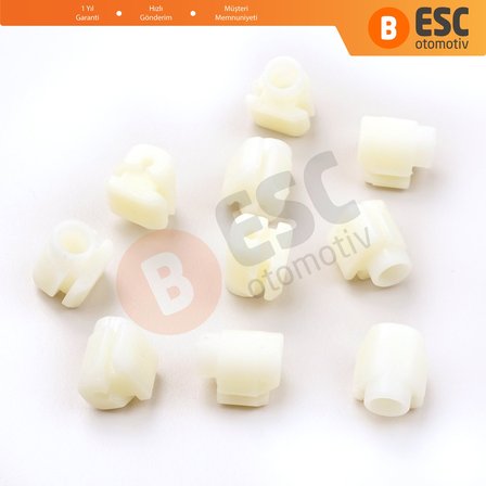 10 Adet Cam Kriko İndirme Kaldırma Mekanizma Kablo Ucu Halat Dübeli Tip BCP007