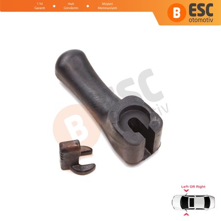 Mercedes W115 W116 W123 W124 W126 W201 A2018100054 İçin Dış Dikiz Aynası Manuel Kontrol Kolu