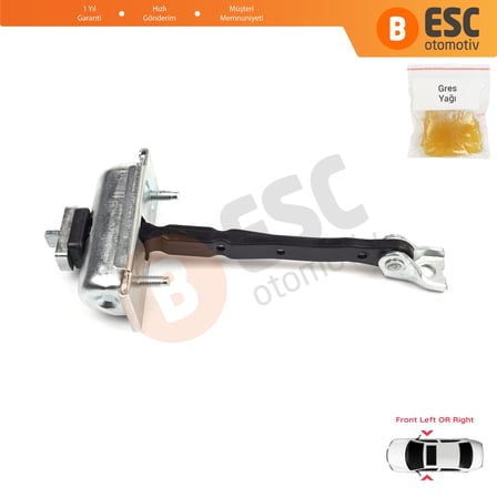 Opel Zafira Tourer C P12 2011-2019 39045010 İçin Ön Sağ veya Sol Kapı Gergi Yayı