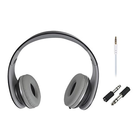 SKYPAL ILUX-30L Piyano Siyah Kulaklığı + Jak Dönüştürücü